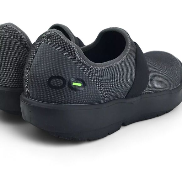 Oofos Oomg Low Shoe Womens 8.5 Recovery Slip-On Comfort Gray on Black - Picture 7 of 14
